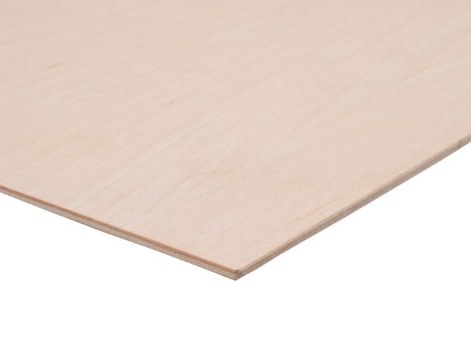 Фанера ФК 3мм 1525х1525мм сорт 1/2 шлифованная березовая СВЕЗА