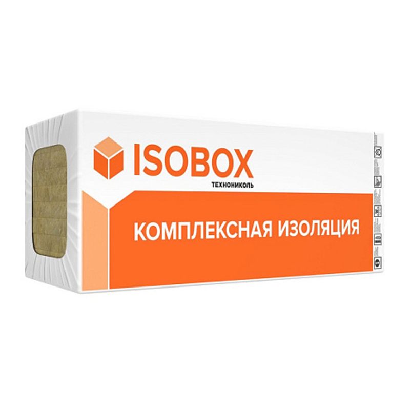 Утеплитель ISOBOX Инсайд 45 базальтовая плита 1200х600х100мм