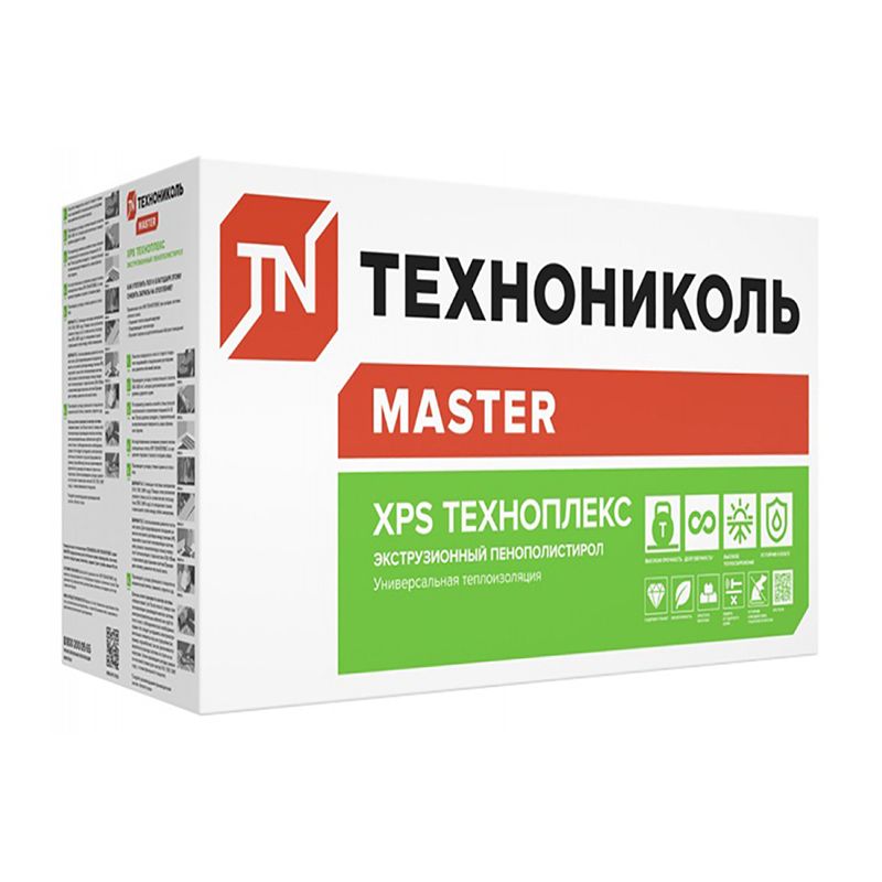 Пенополистирол экструдированный 40мм 1180х580мм ТН XPS Техноплекс Г4