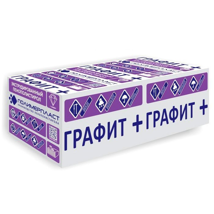 Пенополистирол экструдированный 30мм 1180х580мм ГРАФИТ XPS GP PROF
