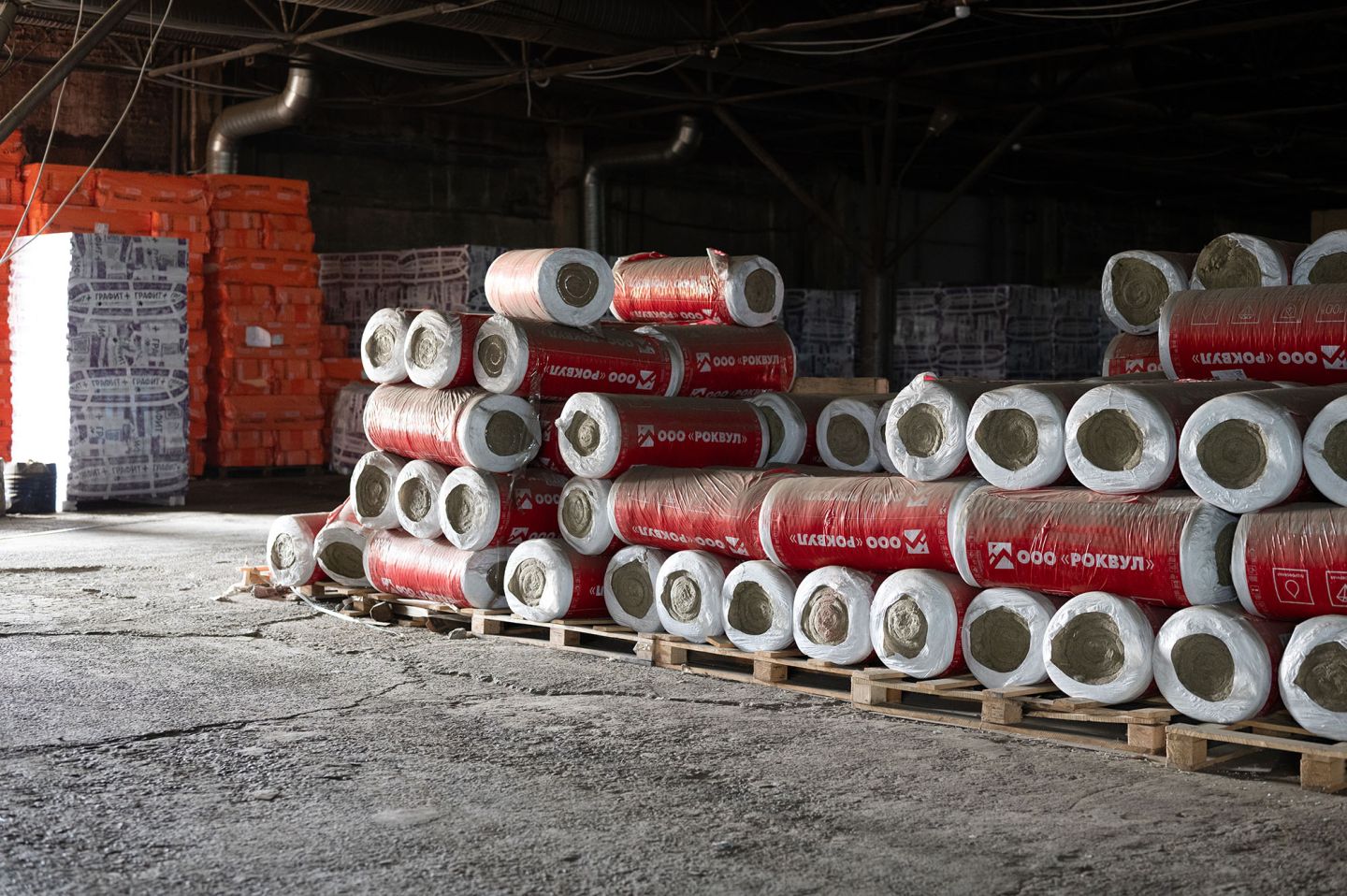 Утеплитель Rockwool WIRED MAT рулон 40мм 5000х1000 мм минеральный (техническая теплоизоляция)