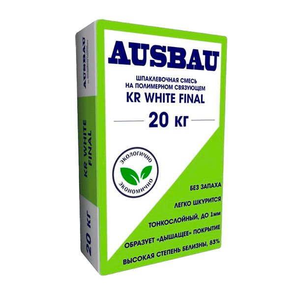Шпатлевка AUSBAU KR WHITE FINAL 20 кг