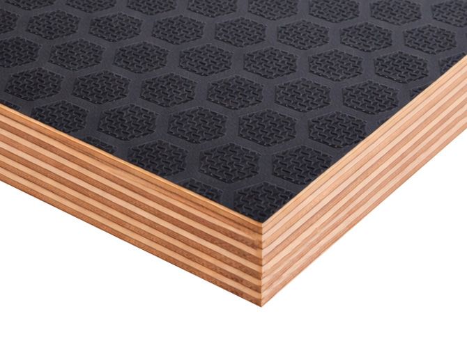 Фанера ФОФ сетчатая 27мм 2440х1220 мм сорт 1/2 березовая HEXA